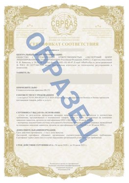 Образец Сертификат СТО 01.064.00220722.2-2020 Еманжелинск Сертификат СТО 01.064.00220722.2-2020 